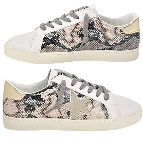 NEW Vintage Havana Betsy Golden Snake Sneakers - Picture 2 of 13